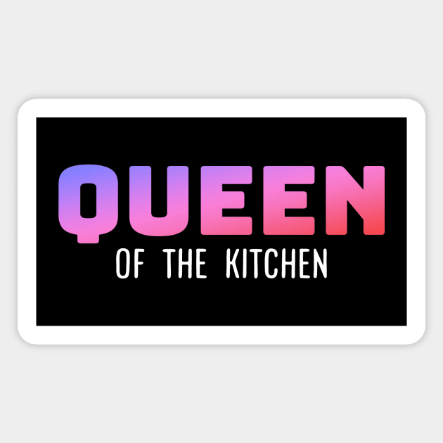 Queen of the kitchen Sticker by Horisondesignz